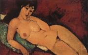 Amedeo Modigliani Nude on a blue cushion France oil painting artist